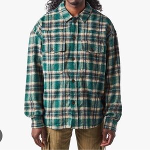 Honor The Gift - Green Plaid Button-Up